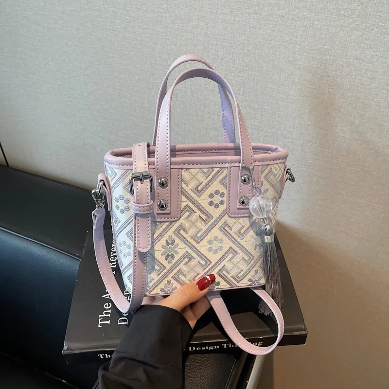 Fitchell PU Handbag Women's Pink/Purple/Gray/Ecru/Black-8