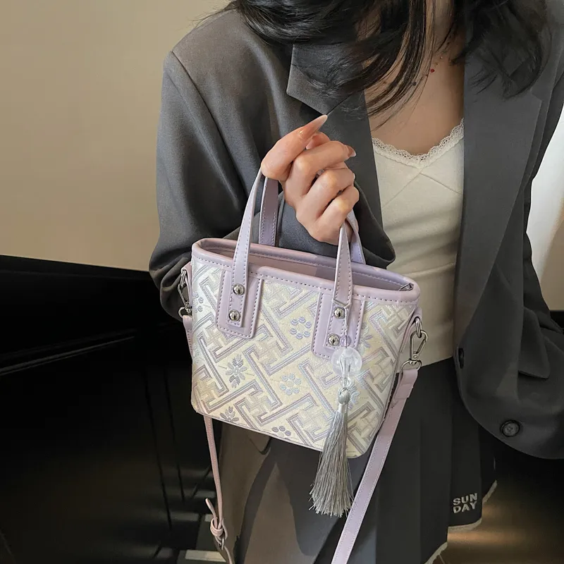 Fitchell PU Handbag Women's Pink/Purple/Gray/Ecru/Black-10