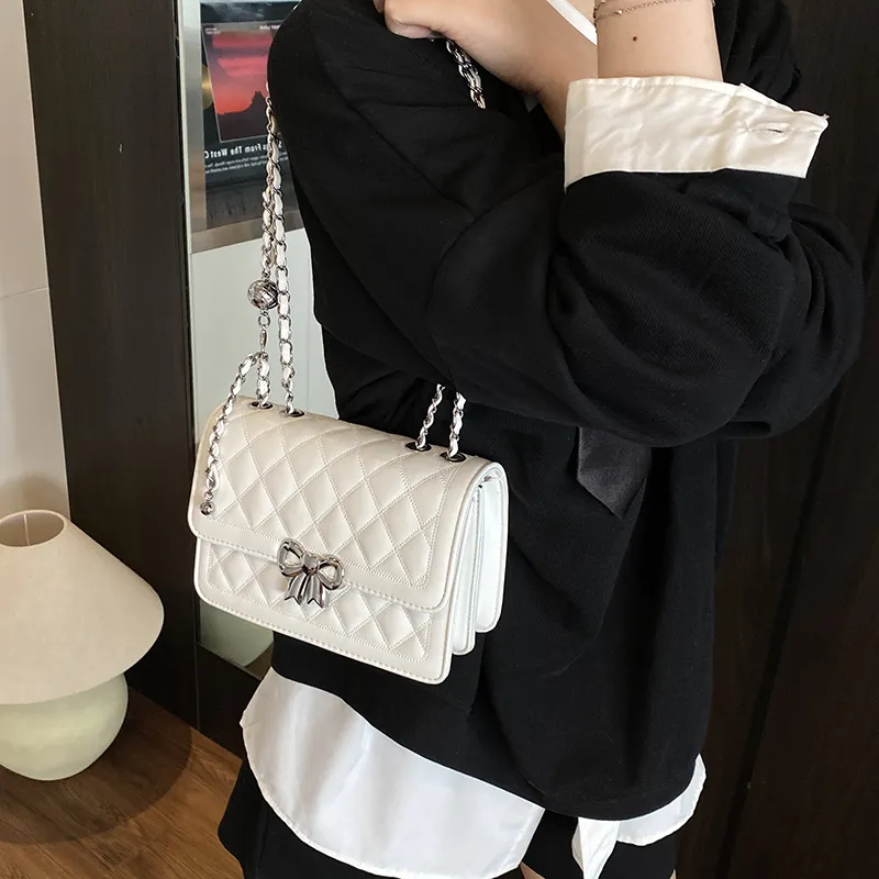 Fitchell PU Shoulder Bag, Crossbody Bag Women's Black/Silver/Pink/White-20