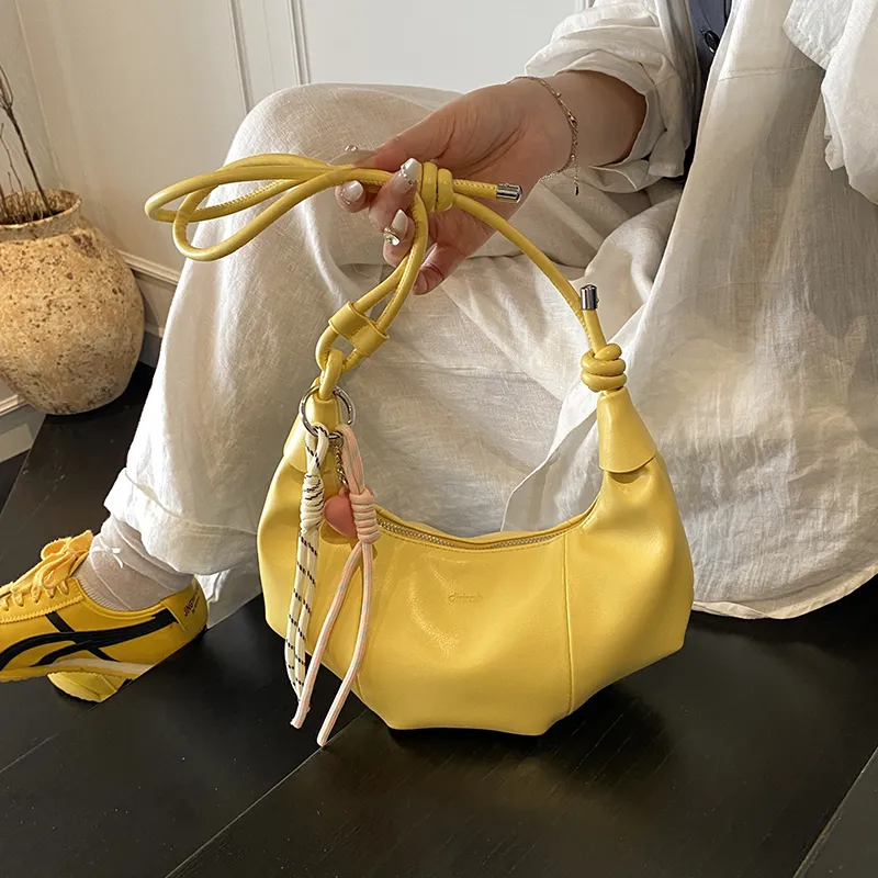 Fitchell PU Shoulder Bag Women's Yellow/Pink/Silver/Black/Blue/White-1