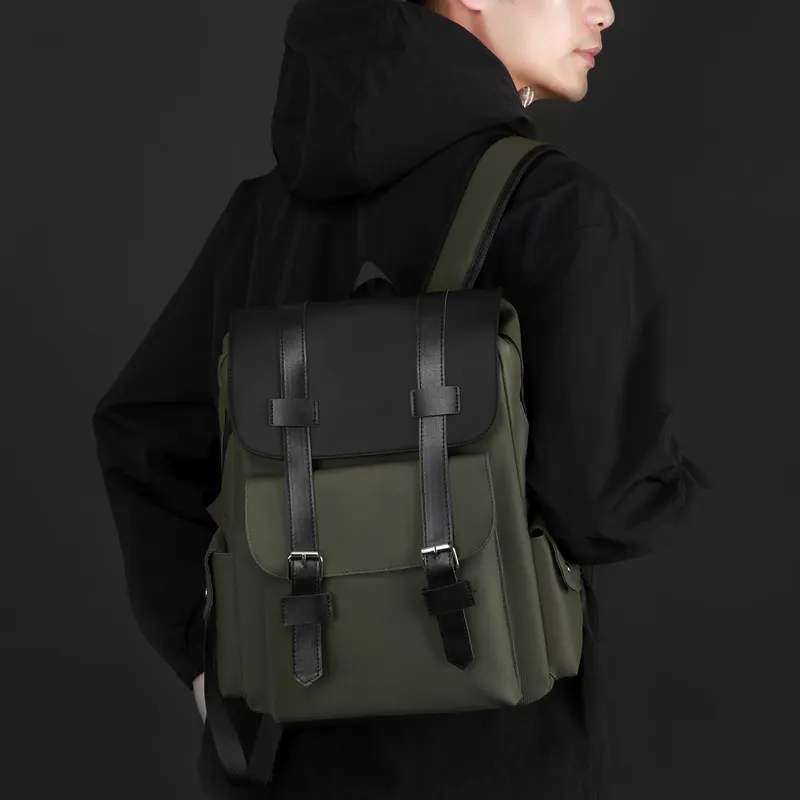 Fitchell Membrana Dermalis Backpack Men's Gray/Army Green/Black-9