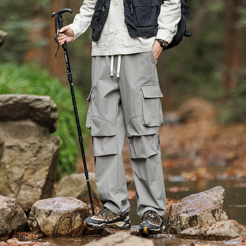 ELNHEN Cargo Pants Unisex Purple-17
