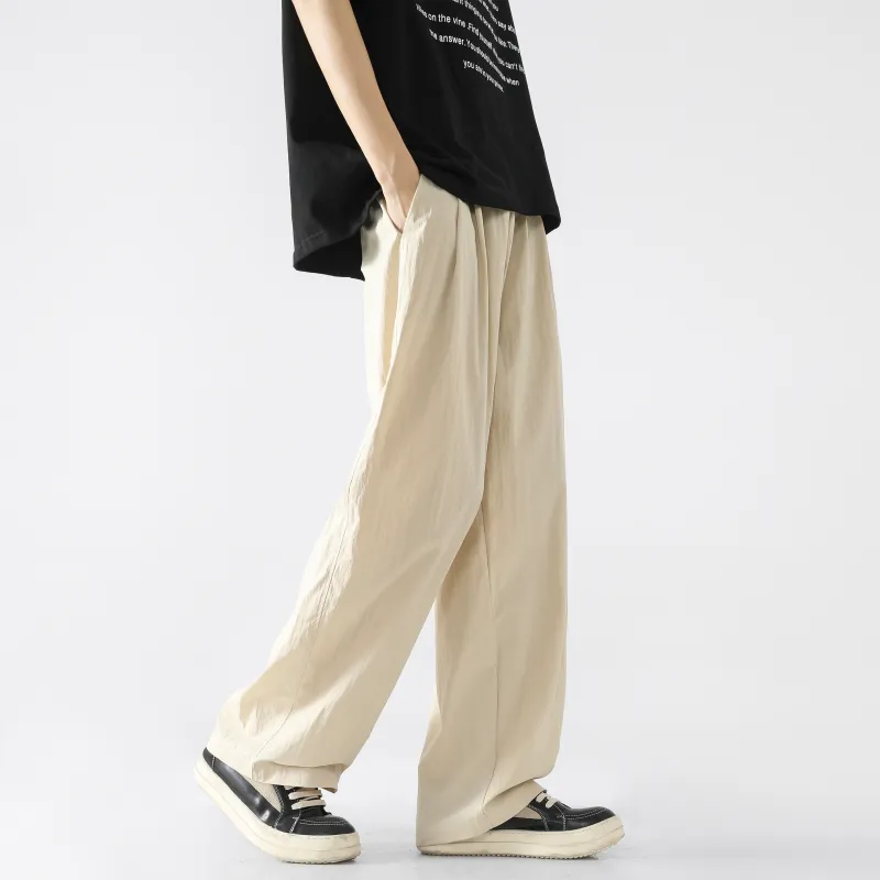 ELNHEN Casual Pants Unisex Pink-18
