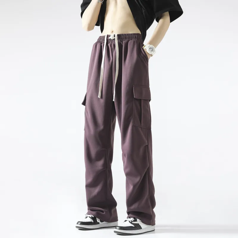 ELNHEN Cargo Pants Unisex Purple-5