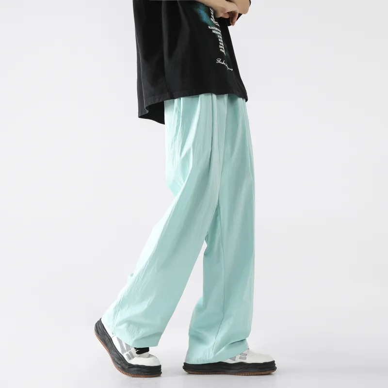 ELNHEN Casual Pants Unisex Pink-12