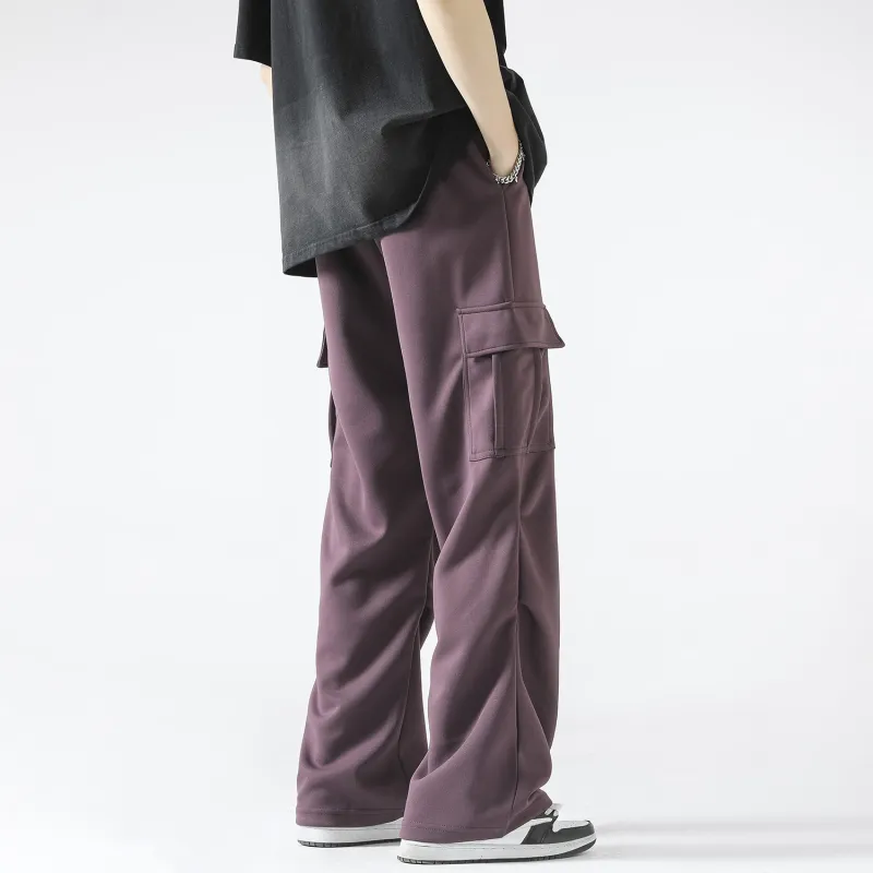 ELNHEN Cargo Pants Unisex Purple-8