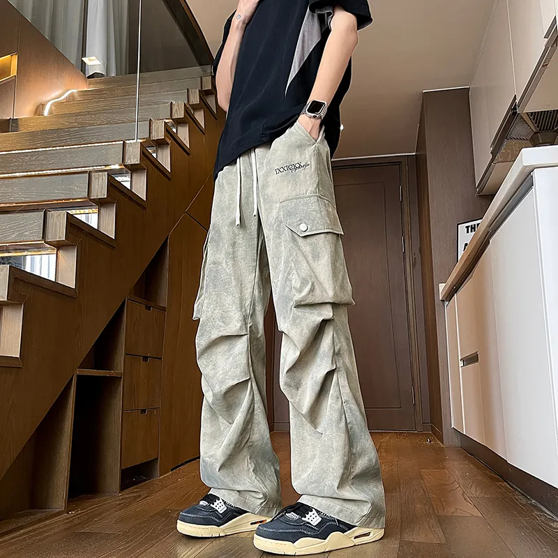 ELNHEN Cargo Pants Unisex Purple-12