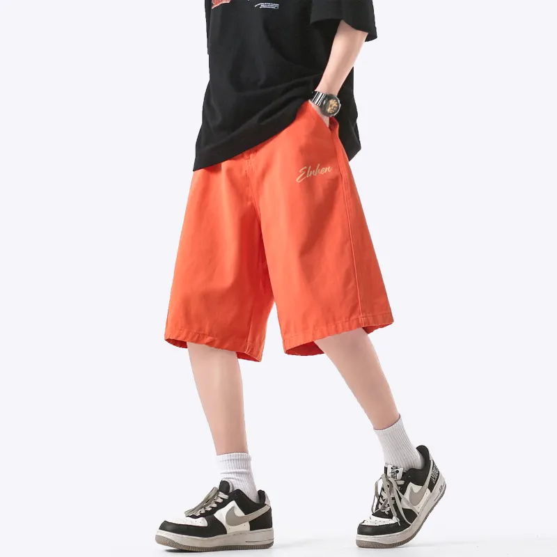 ELNHEN Denim Shorts Unisex Pink-35