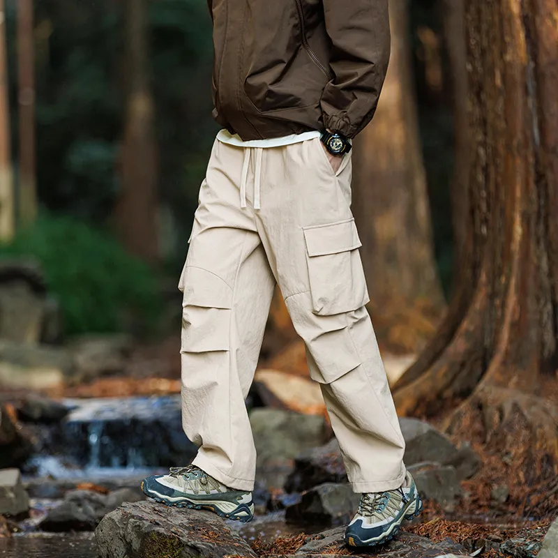 ELNHEN Cargo Pants Unisex Purple-23