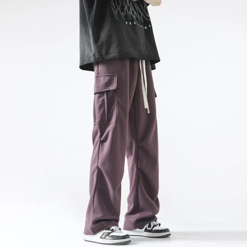 ELNHEN Cargo Pants Unisex Purple-7