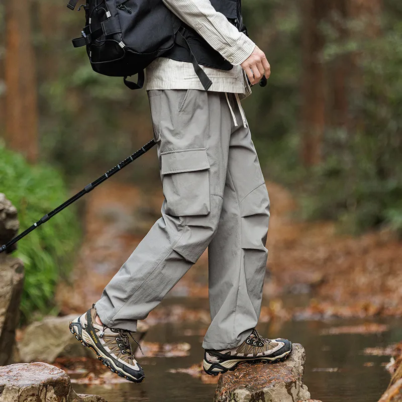 ELNHEN Cargo Pants Unisex Purple-16