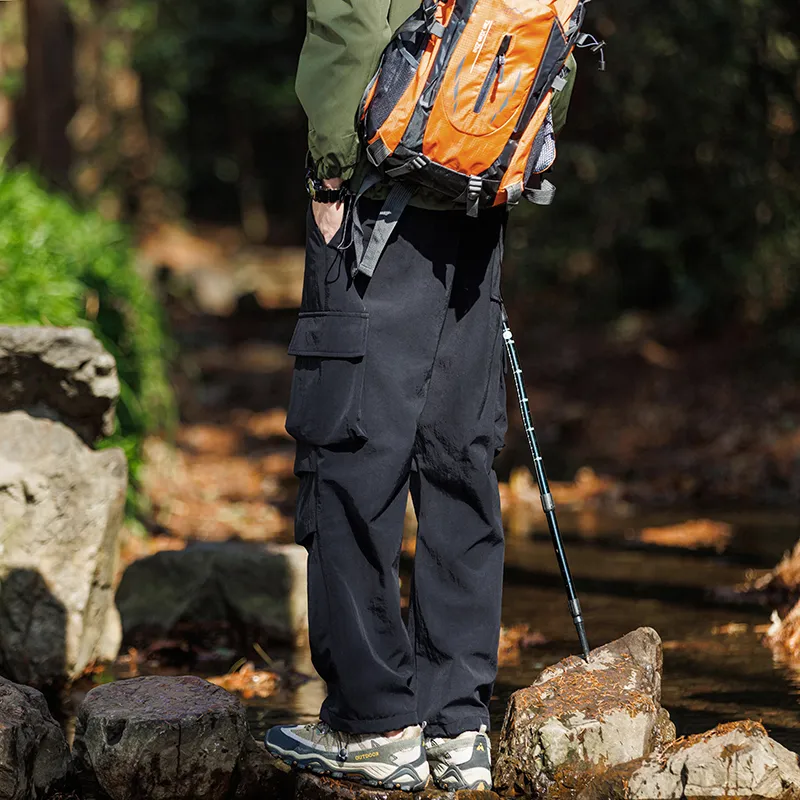 ELNHEN Cargo Pants Unisex Purple-8