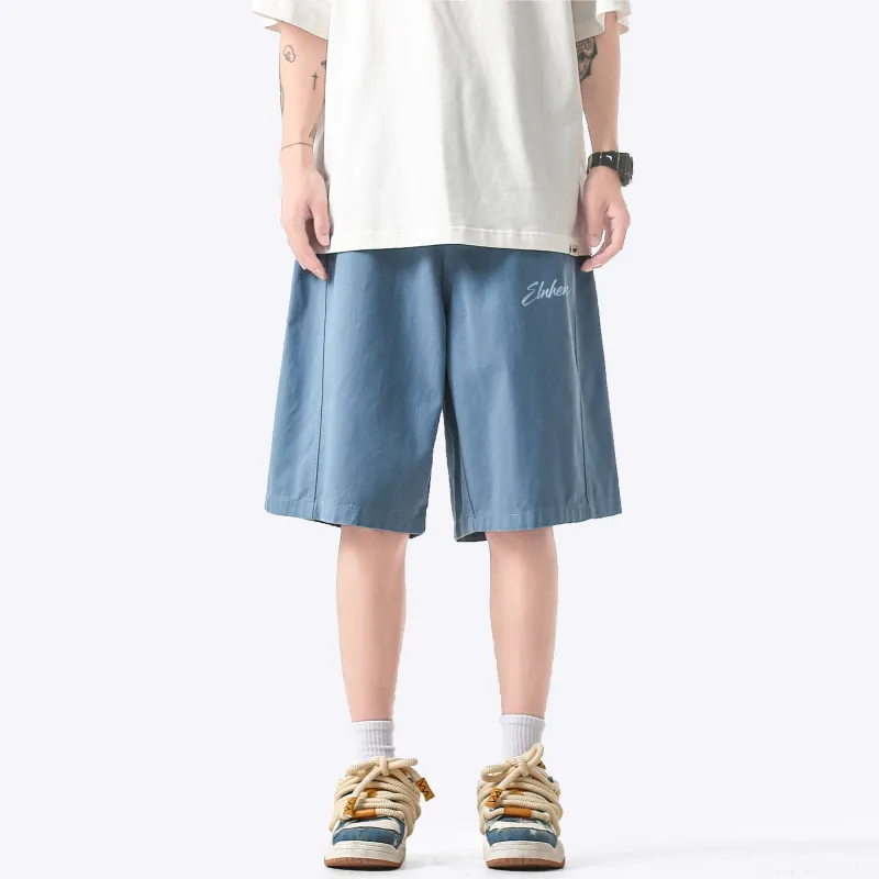 ELNHEN Denim Shorts Unisex Pink-14