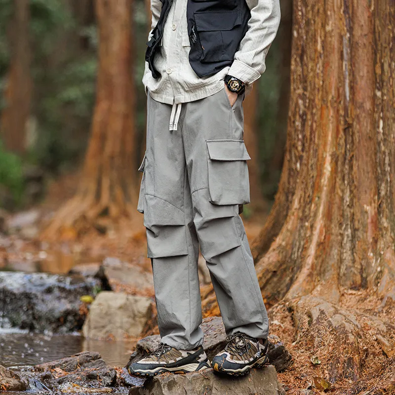 ELNHEN Cargo Pants Unisex Purple-12