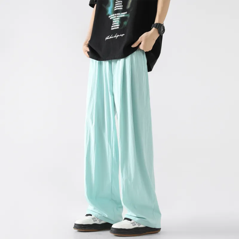 ELNHEN Casual Pants Unisex Pink-9