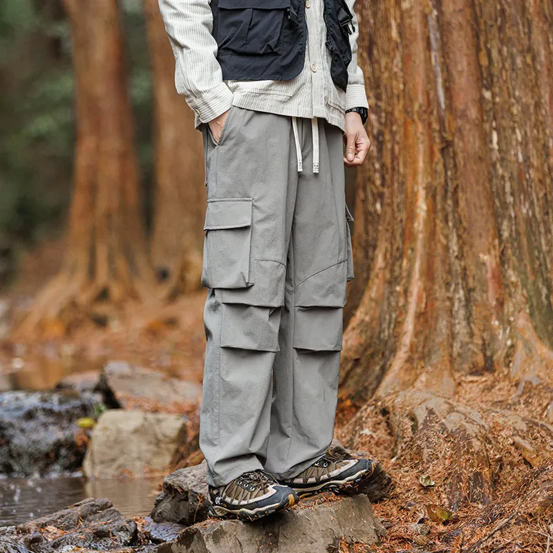 ELNHEN Cargo Pants Unisex Purple-13