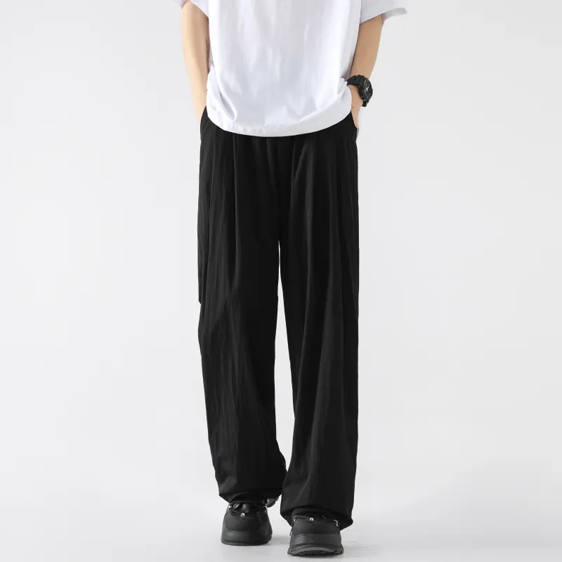 ELNHEN Casual Pants Unisex Pink-24