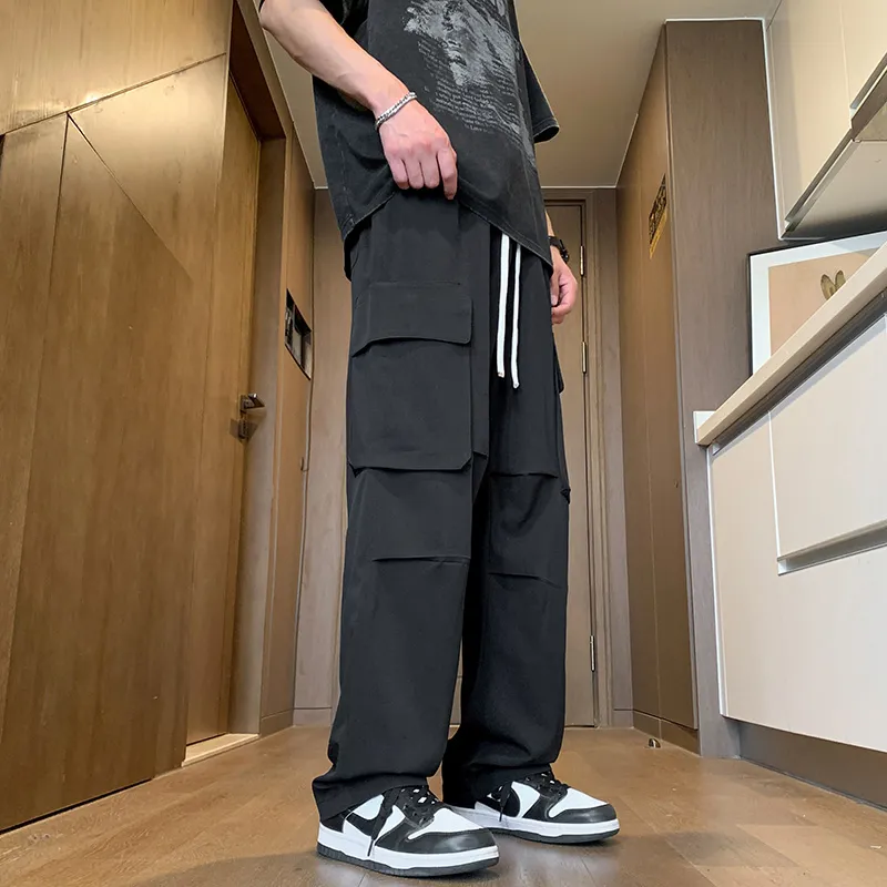 ELNHEN Cargo Pants Unisex Black-7