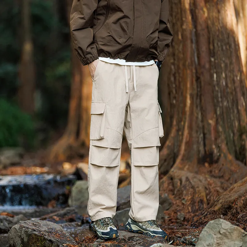 ELNHEN Cargo Pants Unisex Purple-22