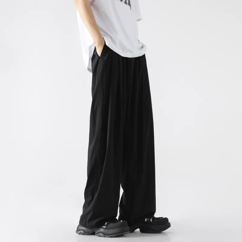 ELNHEN Casual Pants Unisex Pink-23