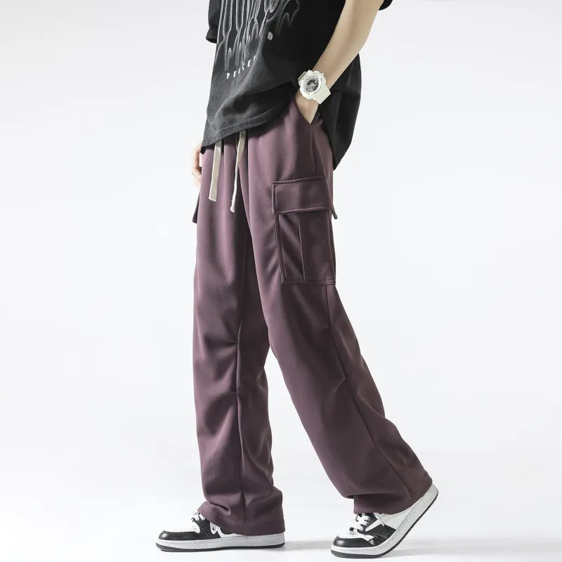 ELNHEN Cargo Pants Unisex Purple-6