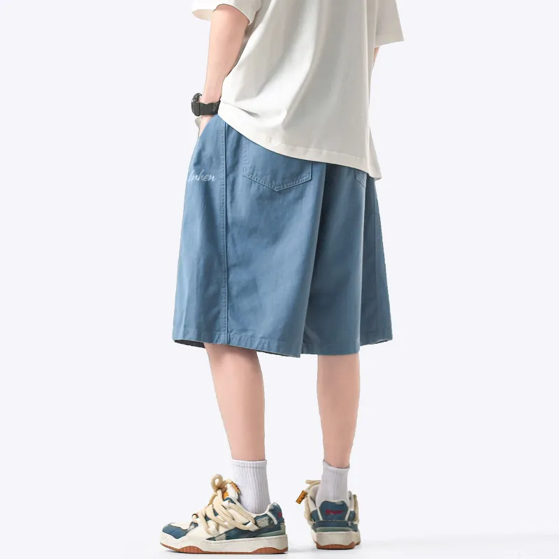 ELNHEN Denim Shorts Unisex Pink-17