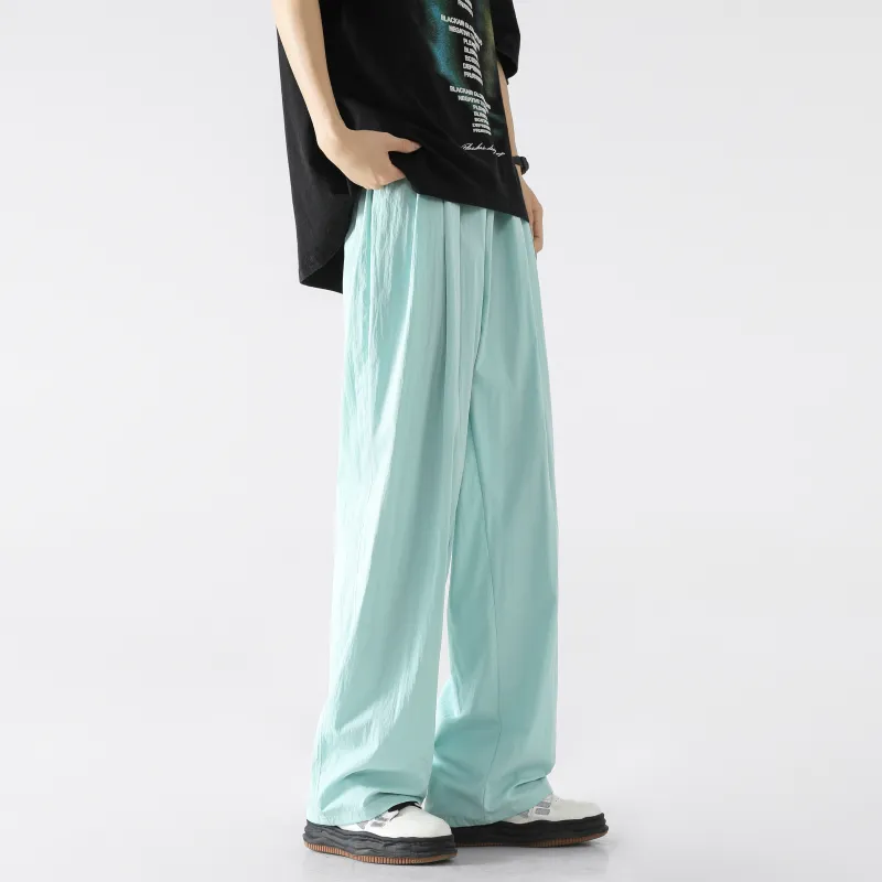ELNHEN Casual Pants Unisex Pink-10