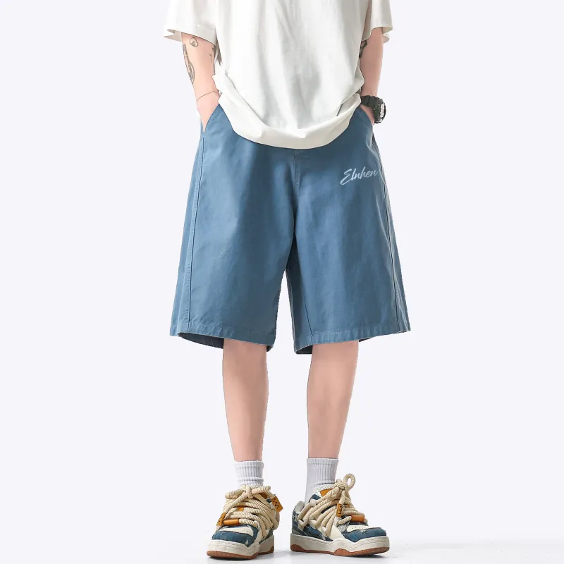 ELNHEN Denim Shorts Unisex Pink-15