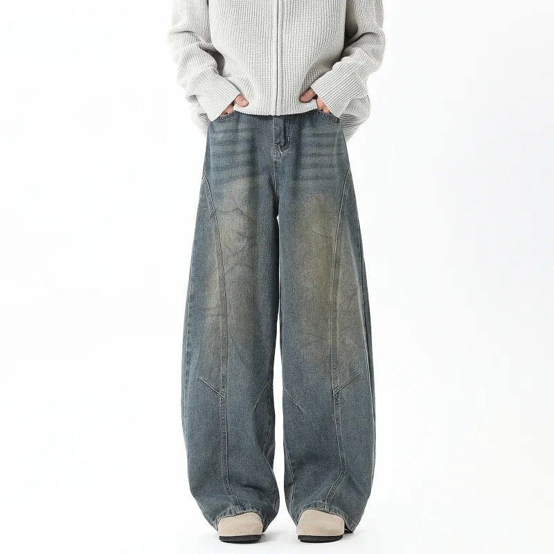OPOX Jeans Unisex Vintage Blue-2