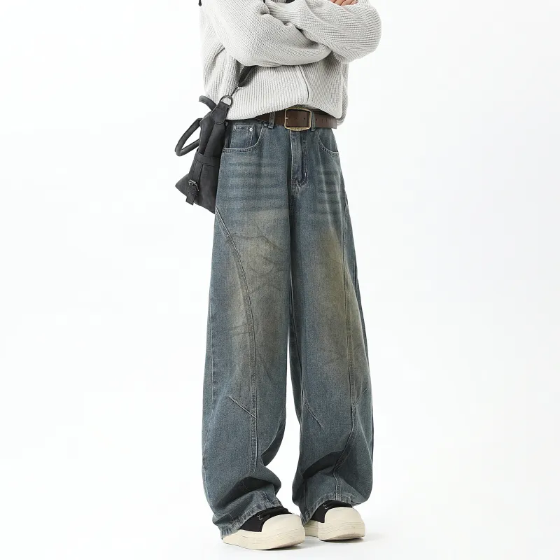 OPOX Jeans Unisex Vintage Blue-3