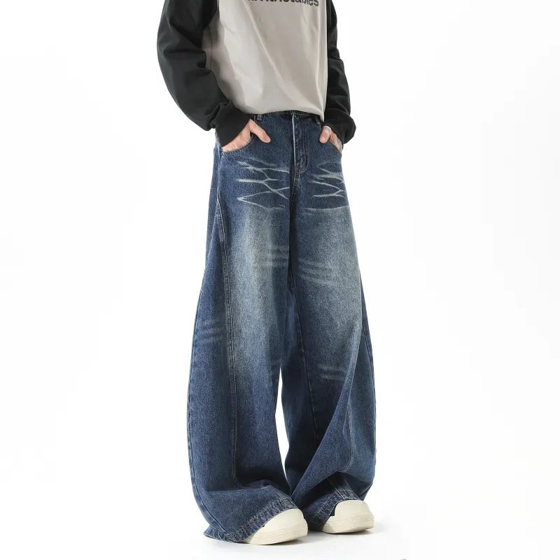 WELTER EXPERIMENT Trendy Versatile Comfortable Jeans Unisex-9