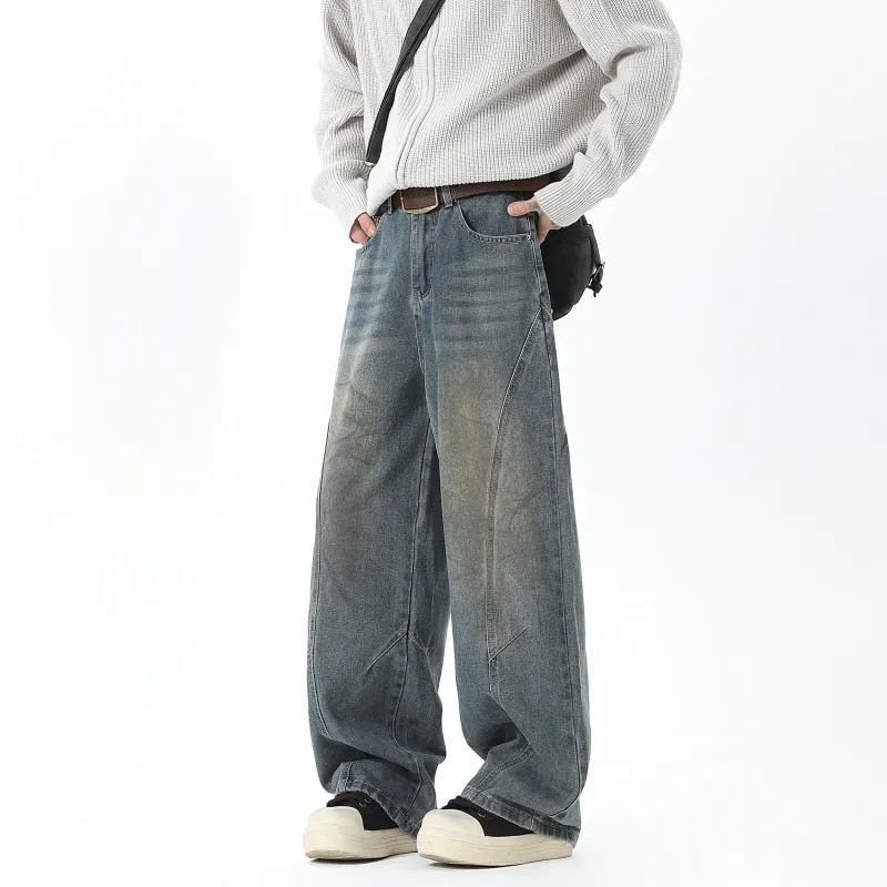 OPOX Jeans Unisex Vintage Blue-4