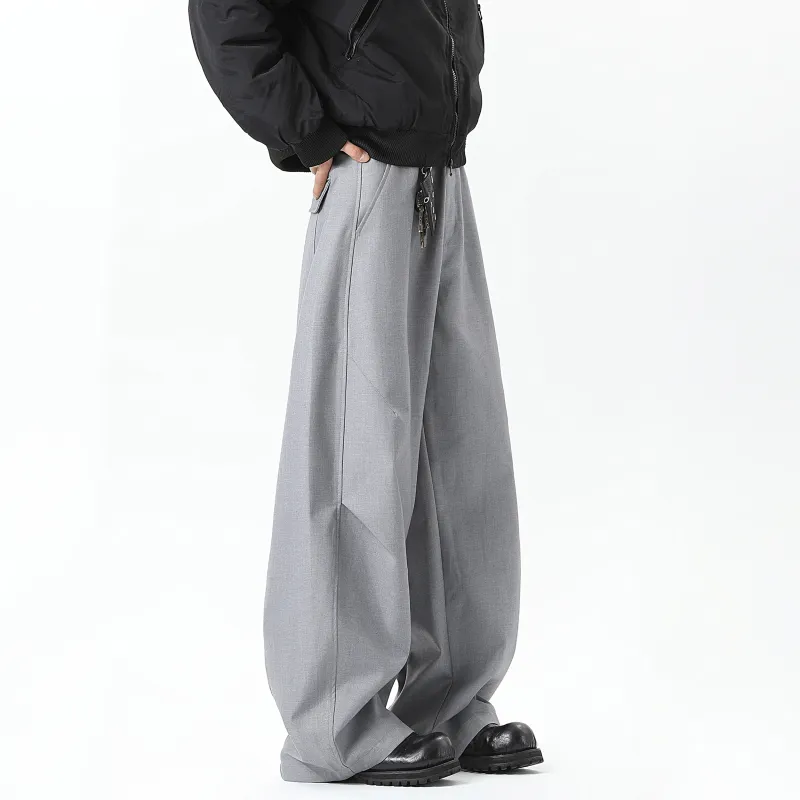 OPOX Casual Pants Unisex Gray-2