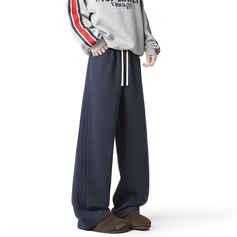 OPOX Casual Pants Unisex Heather Gray-12