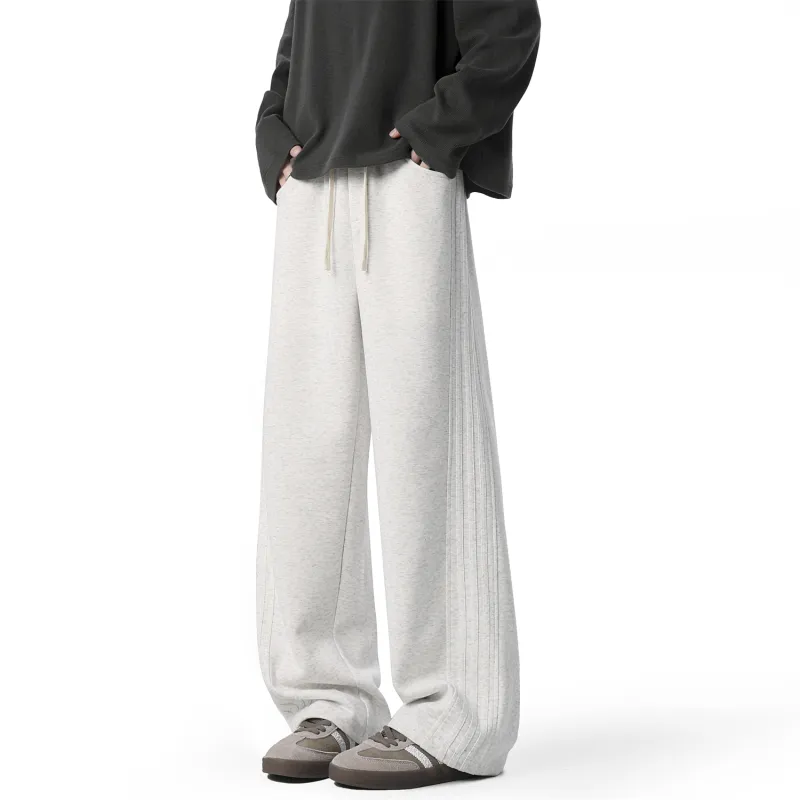 OPOX Casual Pants Unisex Heather Gray-2