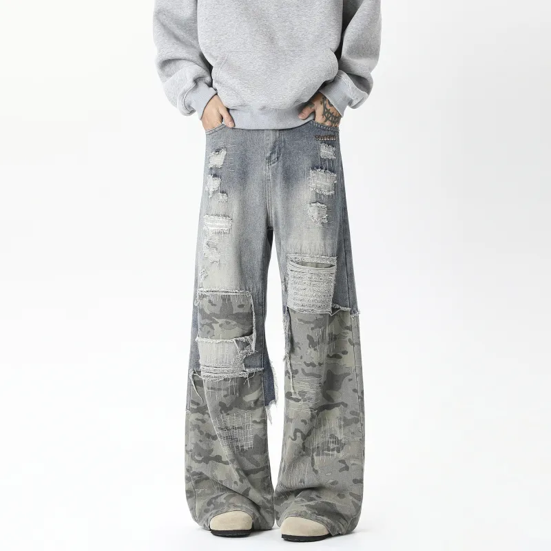 WELTER EXPERIMENT Fashion Jeans Unisex Blue Shades Single Item-2
