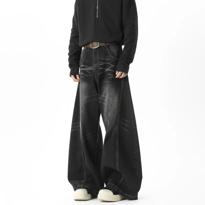 WELTER EXPERIMENT Trendy Versatile Comfortable Jeans Unisex-4