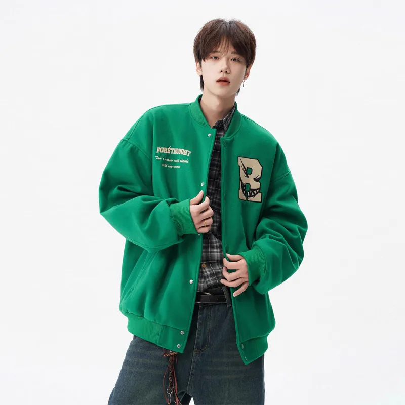 M MAICCO Design Letter Embroidery American Trendy Brand Windbreaker Jackets & Coats Unisex-31