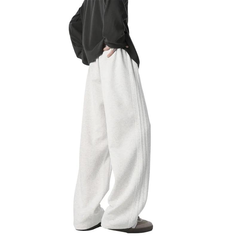 OPOX Casual Pants Unisex Heather Gray-1