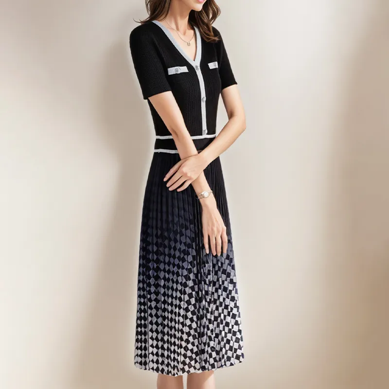 Mapping Short Sleeved Dresses Women's-3