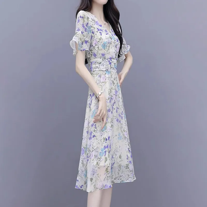 Mapping Short Sleeved Dresses Women's Multicolor-3