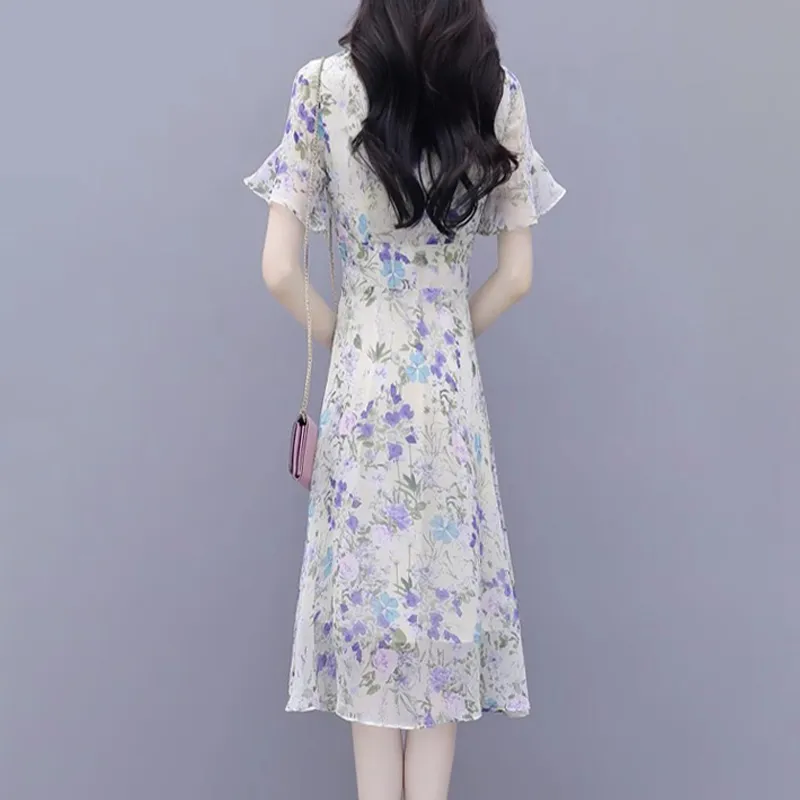 Mapping Short Sleeved Dresses Women's Multicolor-5