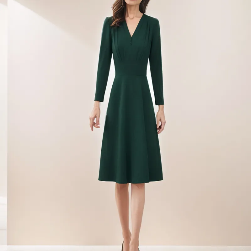 Mapping Long Sleeved Dresses Women's-0