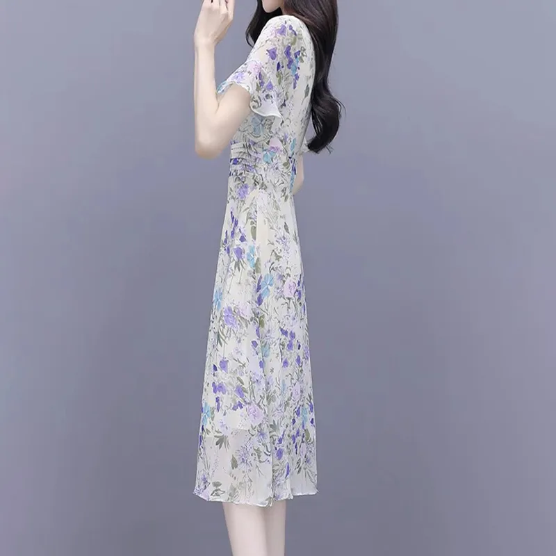 Mapping Short Sleeved Dresses Women's Multicolor-4