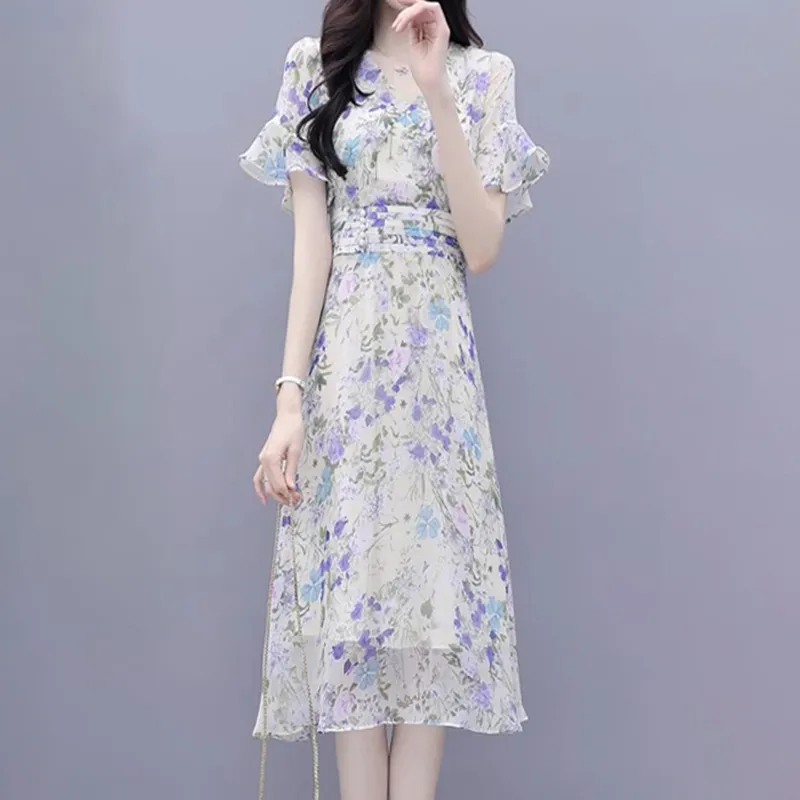 Mapping Short Sleeved Dresses Women's Multicolor-2
