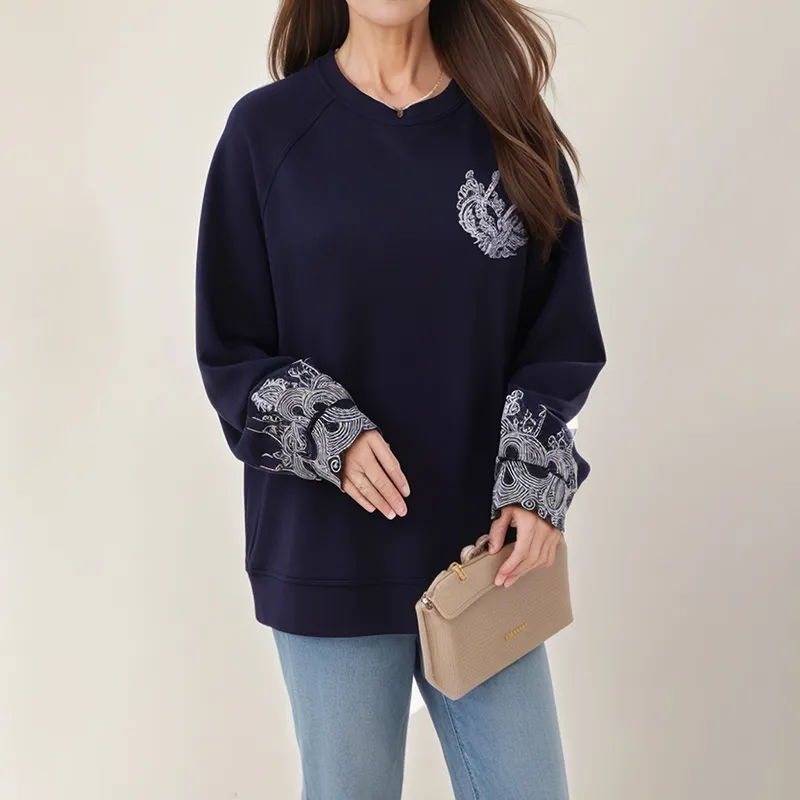 Mapping Sweatshirt Women's Image Color-3