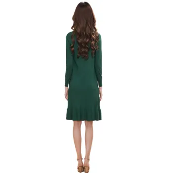 Mapping Long Sleeved Dresses Women's Green