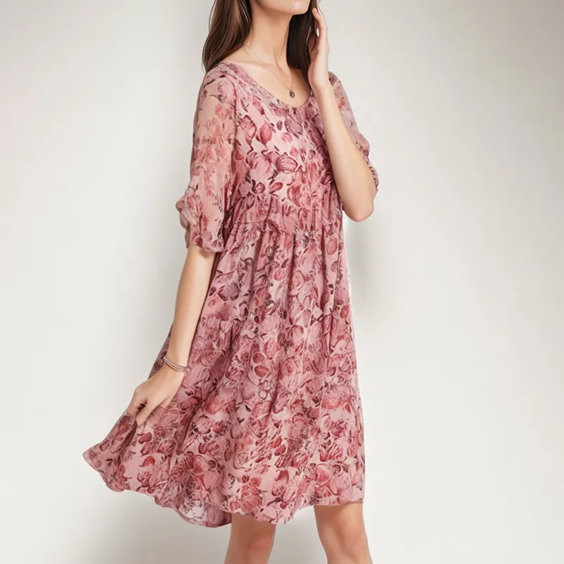 Mapping Short Sleeved Dresses Women's-3