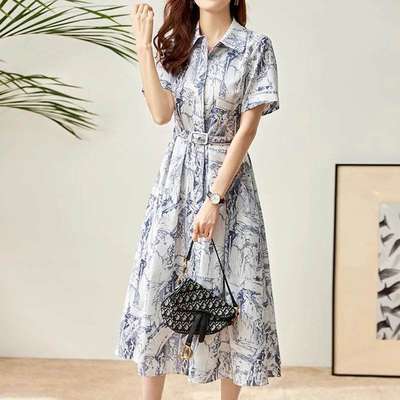 Mapping Short Sleeved Dresses Women's Multicolor-5