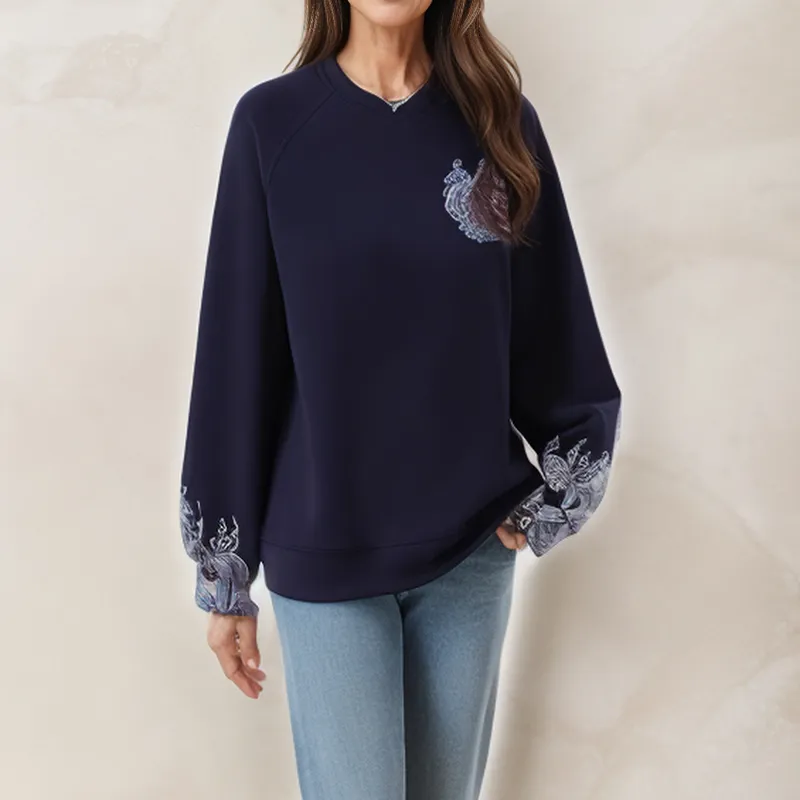 Mapping Sweatshirt Women's Image Color-2